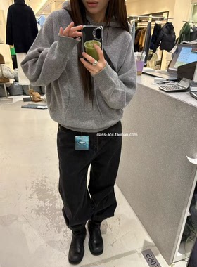 class韩国直邮102918 gallery 韩代2025款  炭灰色牛仔裤