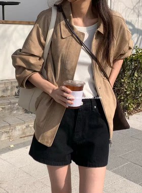 class韩国直邮022618 OUNCE 韩代2026款  麂皮猪皮外套