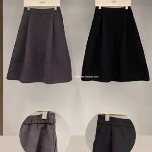 class韩国直邮011415 ONE MONE 韩代25福利 内里加绒毛呢花苞半裙