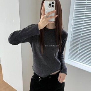 经典 class韩国直邮102201 韩代2025款 THE 百搭兔毛打底T AND