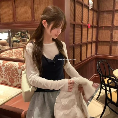 class韩国直邮122802 VEGETABLE 韩代2025款  秋冬磨毛纽扣背心