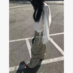 抽绳松紧腰休闲工装 class韩国直邮1032316 PADO 韩代2026款 裤