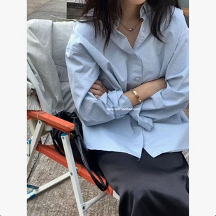 class韩国直邮012208 UNDERSON 韩代2026款 棉1oo纯色衬衫