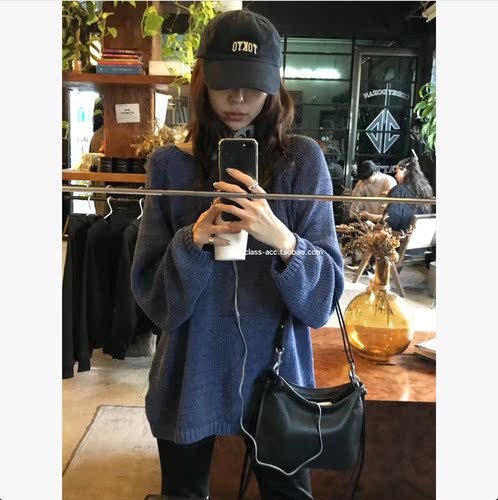 韩现class韩国直邮022415 VERGAMOT 韩代2026款  大版套头针织