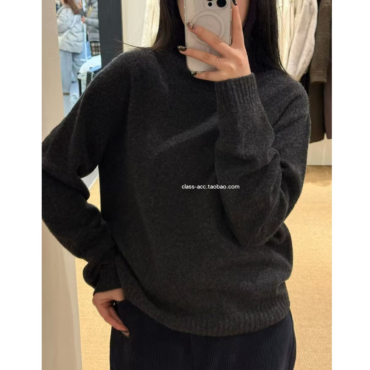 class韩国直邮121411 FEBRUARY.11 韩代2025款  一片式半高领毛衣