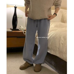 松紧腰摇粒绒加绒卫裤 韩代2025款 OUNCE class韩国直邮102804