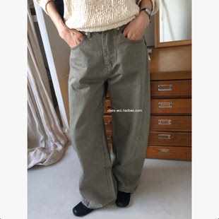 class韩国直邮030202 ANOU 韩代2026款  宽松休闲镰刀裤