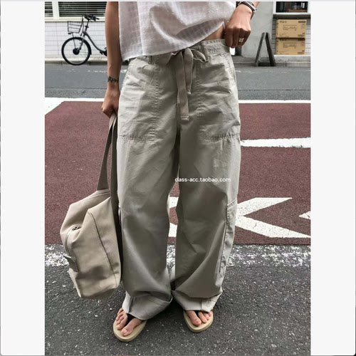 国现class韩国直邮053126 VERGAMOT 韩代2026款  宽松工装休闲裤