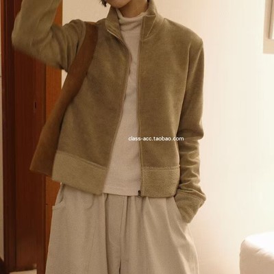 现class韩国直邮102302 over rich 韩代2025款内里加绒针织外套