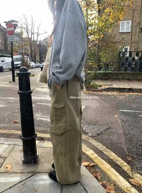 class韩国直邮120213 UNDERSON 韩代2025款  可束脚大口袋工装裤