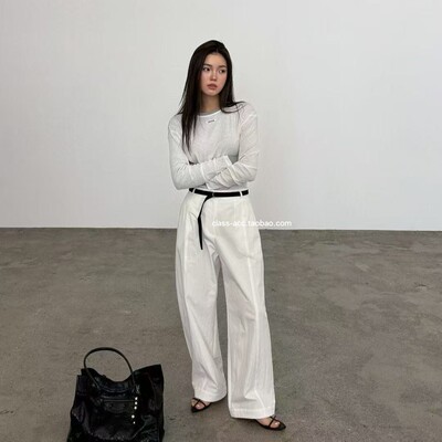 class韩国直邮030413 lamagie femme 韩代2026腰带一套宽松休闲裤
