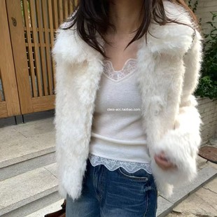 class韩国直邮110507 UNDERSON 韩代2025款  环保皮草毛毛外套