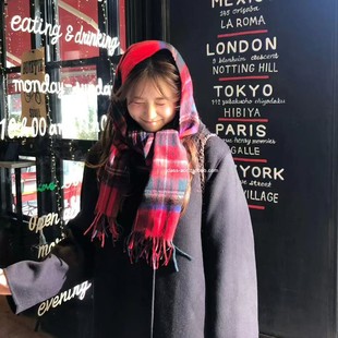 圣诞氛围感格子围巾 韩代2025款 class韩国直邮121102 OUNCE