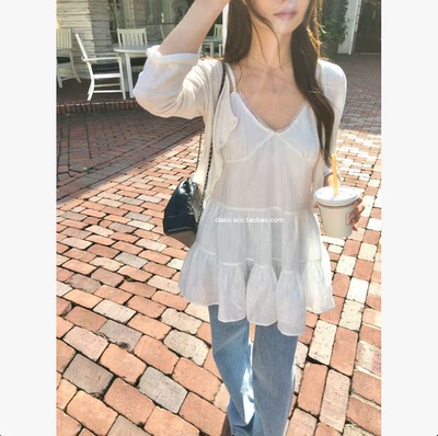 class韩国直邮1040507 VEGETABLE 韩代2026款  吊带连衣裙