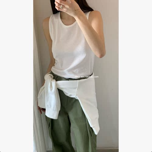 class韩国直邮1040505 LEGACY BONE 韩代2026款  薄薄纯棉小背心