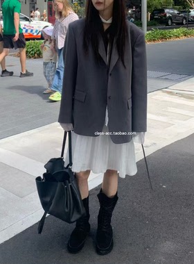 韩现class韩国直邮022702LOVEYOUSOMUCH韩代2026款西服＋裤裙套装