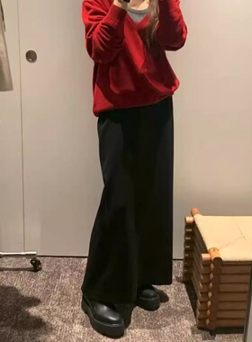 国现class韩国直邮112420 OUNCE韩代2025款内里加薄绒西服料半裙