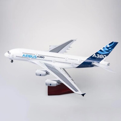 A380原型机Scale 1:160 46cm LED Prototype A380飞机模型带灯