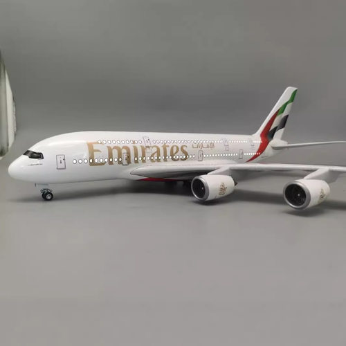 阿联酋航空新款Scale 1:160 46cm LED声控A380 Emirates 飞机
