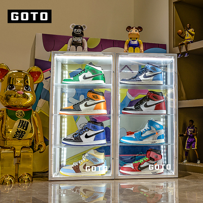 1000%暴力熊收纳盒BE@RBRICK灯光手办盲盒GOTO展示盒鞋盒收藏展示