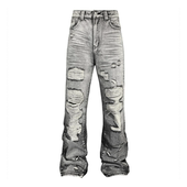 清仓 DENIM TecNineGroup DROP2 GESSO PANTS 石膏水洗牛仔裤