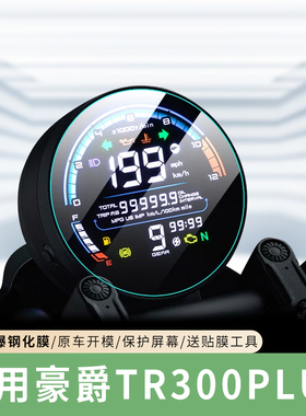 专用豪爵TR300PLUS踏板摩托车仪表膜保护贴膜显示屏防水贴纸配件