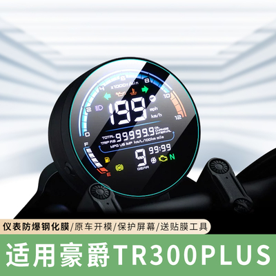专用豪爵TR300PLUS摩托显示屏膜