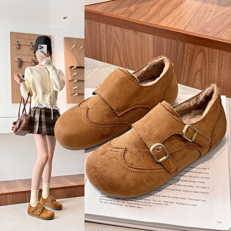 {专柜正品}冬季新品加绒勃肯棉鞋