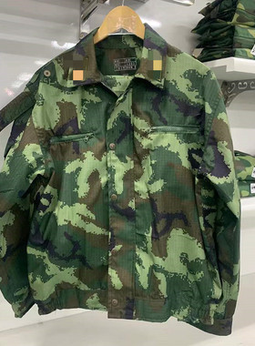春夏外套库存老式米彩服退役款工作服劳保服套装男女纯棉耐磨耐脏