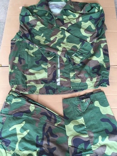 春夏迷彩服套装男女涤棉老款米彩服劳保服耐磨耐脏透气库存