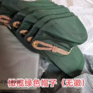全新99橄榄绿帽子老式库存的良帽男女帽子户外渔夫帽怀旧收藏黄条