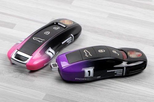 911卡宴718macan渐变色车钥匙壳