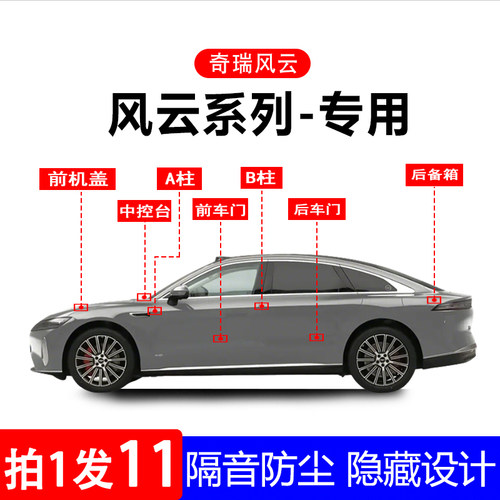 汽车门改装隔音防尘用品密封条