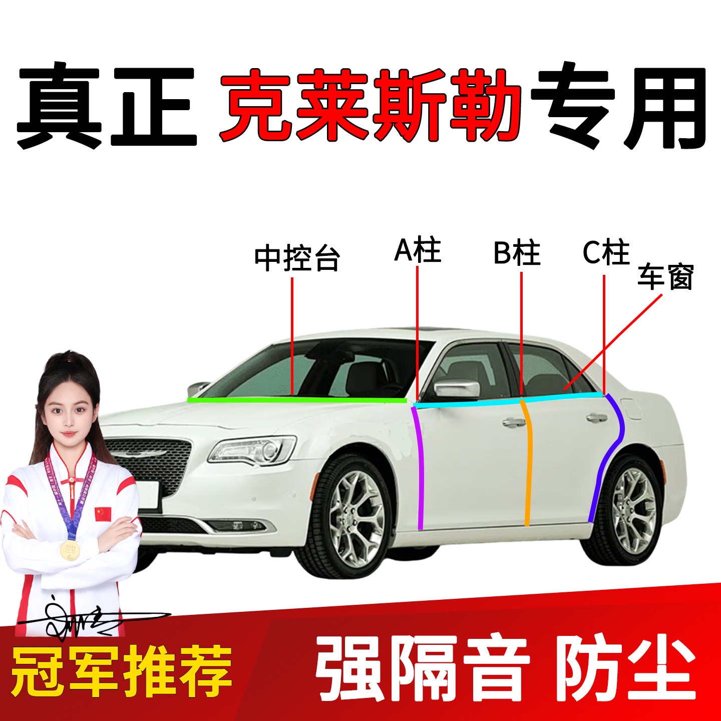 克莱斯勒铂锐300C隔音密封条