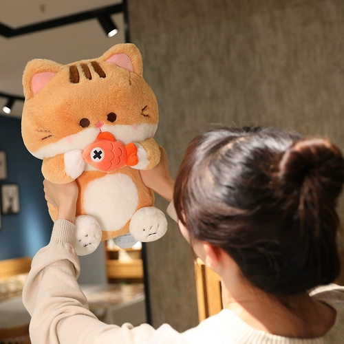 Милая плюшевая кукла со шнуром, детская игрушка, подушка, кот, подарок на день рождения, котенок