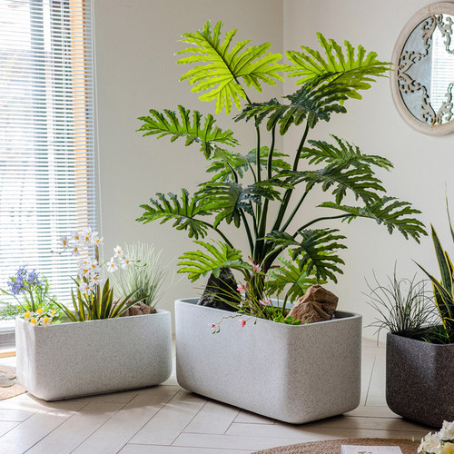 长方体花盆种植箱马槽