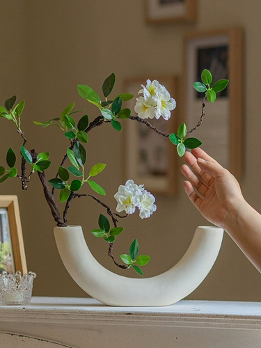 Юхан имитирует листья яблони, настольная цветочная композиция, букет, зеленые растения, искусственные цветы, простой домашний интерьер, украшение для гостиной, украшения