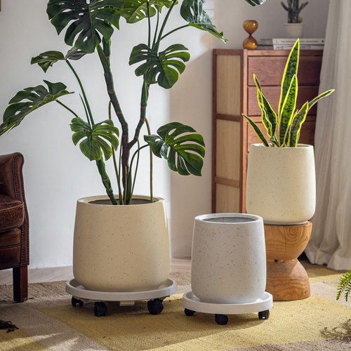 掬涵镁泥花盆绿植盆栽花器摆件