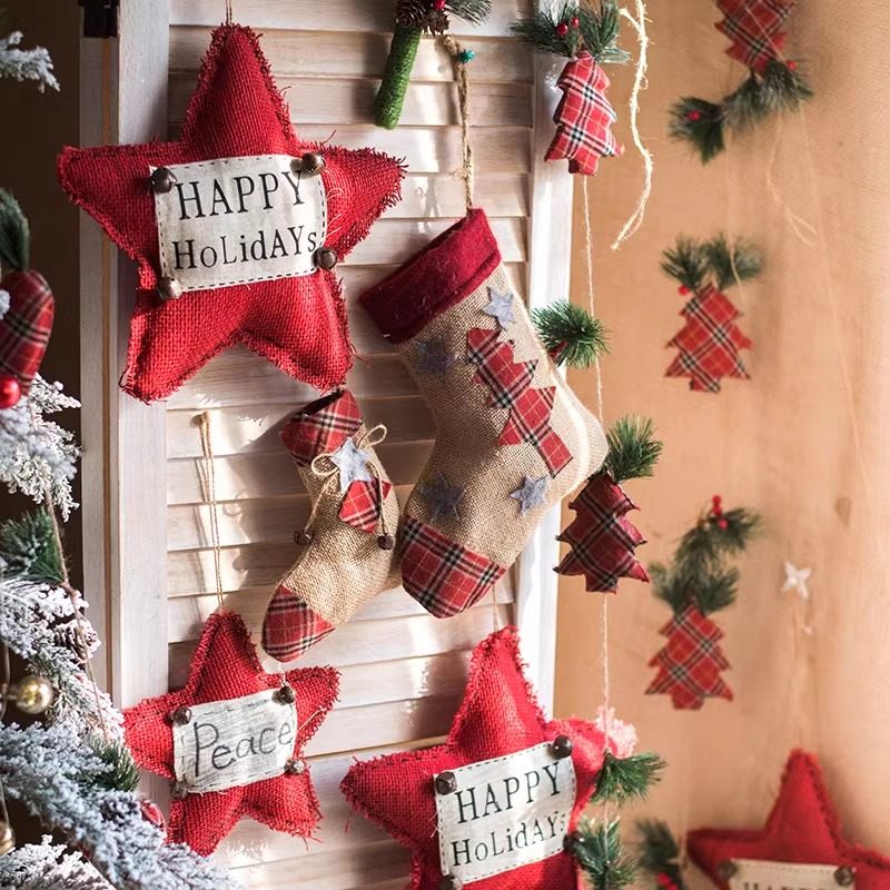 掬涵圣诞节圣诞树装饰摆件新款鹿头圣诞老人袜子布置挂件节日用品,节庆用品/礼品,圣诞装饰品,淘宝优惠券,粉丝福利购,淘宝优惠卷