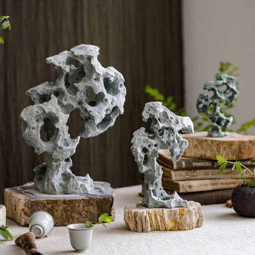 掬涵庭院砂岩太湖石假山原石摆件