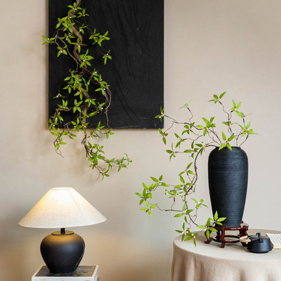 仿真石榴枝干花摆件仿生植物装饰