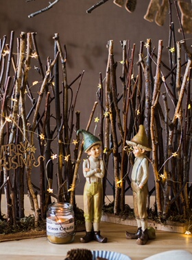 聚汉天然榛子木屏风花卉树干装饰桌面地板装饰窗景观