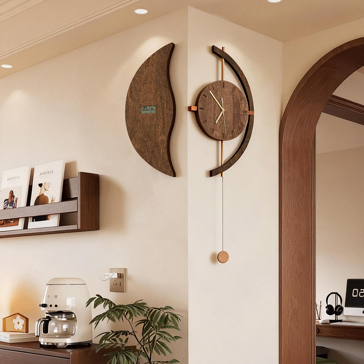 中古风钟表挂钟客厅轻奢创意时钟