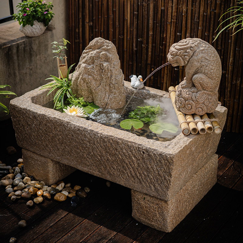掬涵庭院景观假山流水鱼池阳台水系造景喷泉户外花园装饰水池摆件,家居饰品,装饰摆件,淘宝优惠券,粉丝福利购,淘宝优惠卷