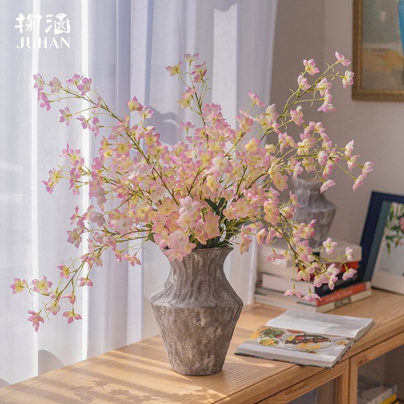 掬涵蓝铃仿真花假花轻奢高端客厅餐桌花摆设桌面花艺插花束装饰品,家居饰品,仿真花/假花,淘宝优惠券,粉丝福利购,淘宝优惠卷