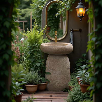 户外庭院洗手池花园室外洗手盆