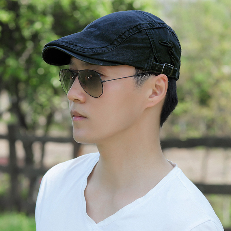 遮阳帽子男夏季鸭舌帽防晒太阳帽休闲贝雷帽春秋青年前进帽棒球帽