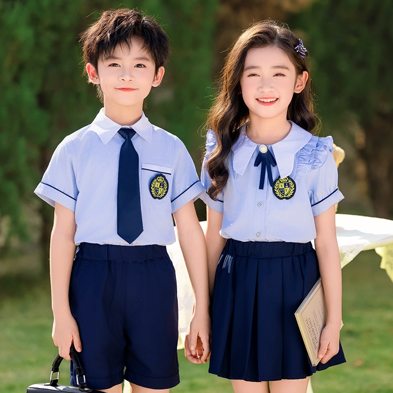 六一节幼儿园园服夏装小学生校服大合唱毕业照班服表演出服英伦风