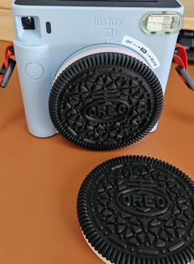 拍立得instaxSQ1数码相机配件防尘个性奥利奥镜头盖保护盖