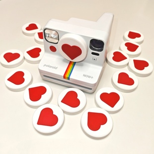 宝丽来now gen23相机镜头防尘保护盖爱心款